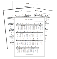 Folk Hymn Music Arrangements (PDFs)
